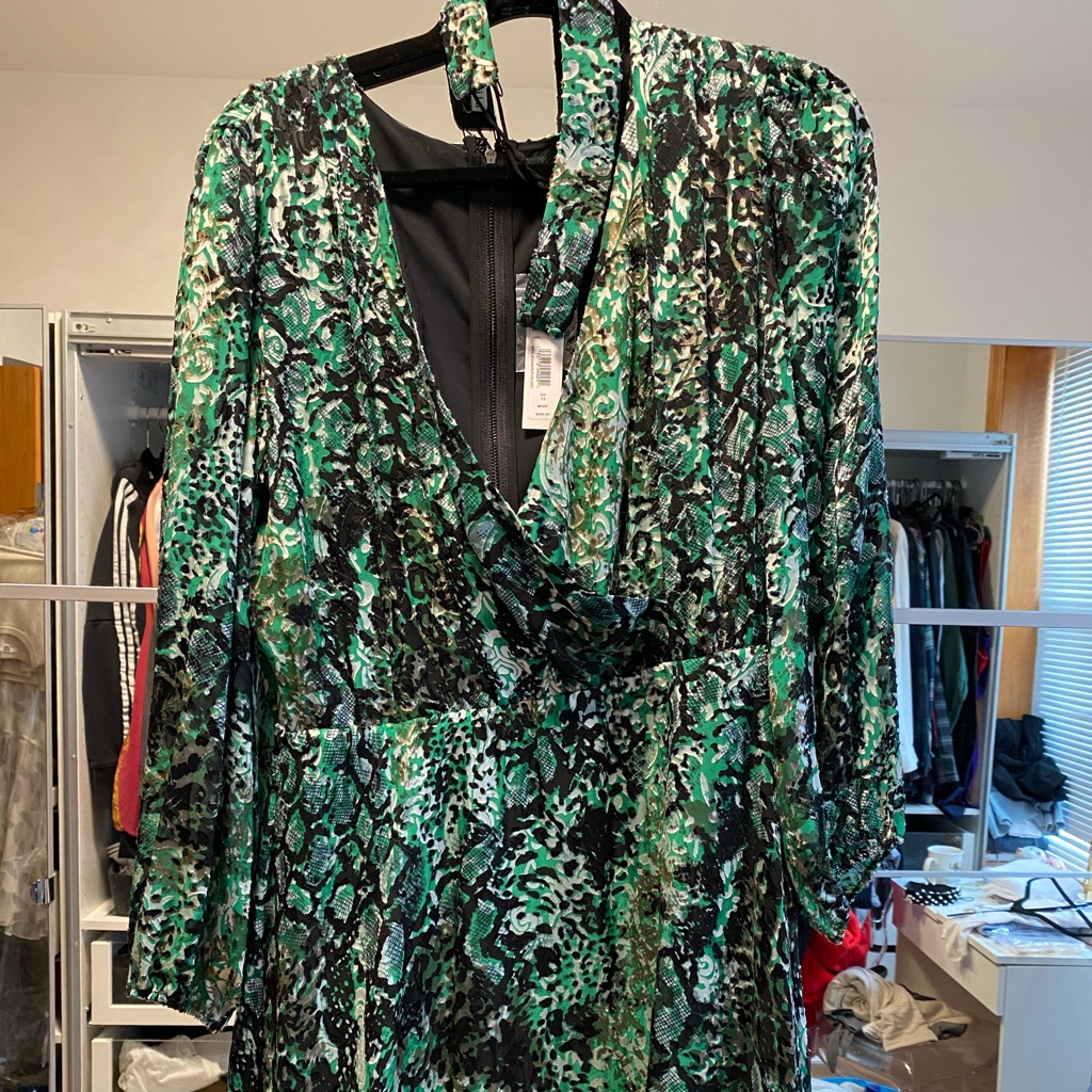 Alice And Olivia Skater Dress With Choker